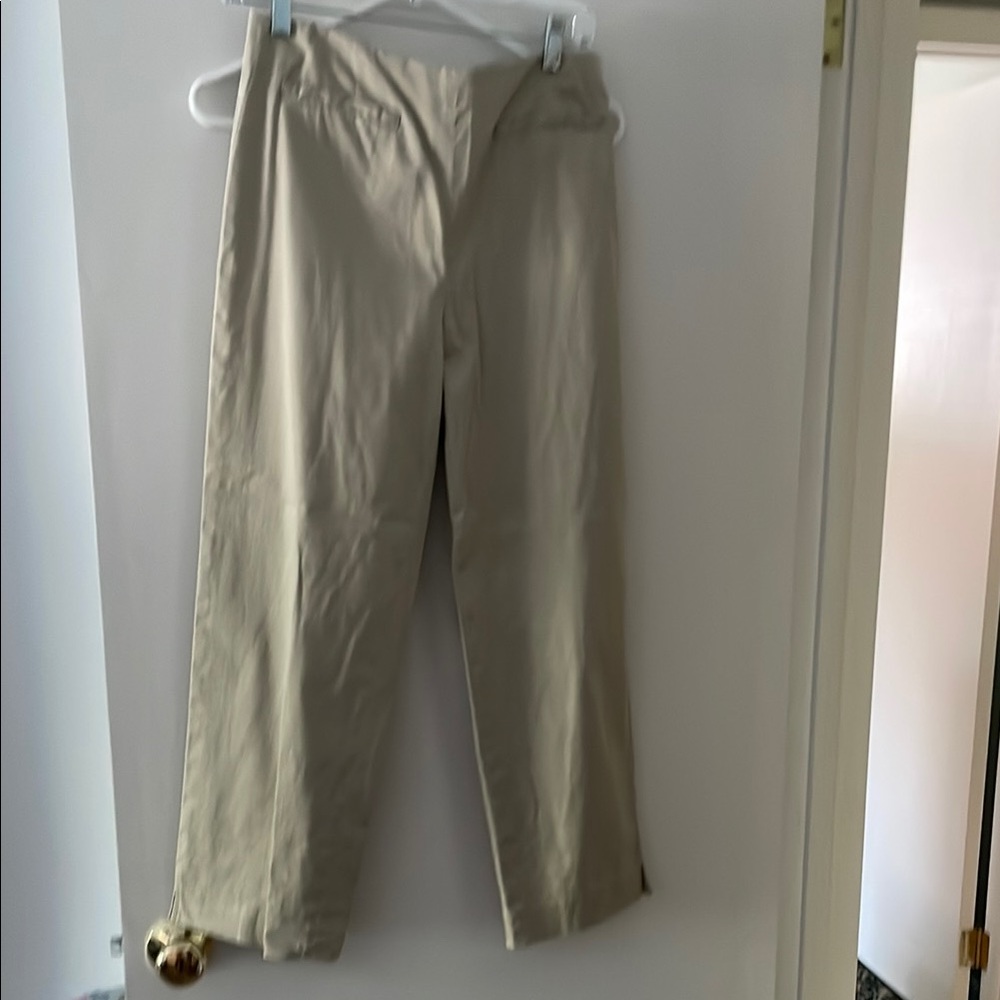 Talbots Tan Capris Lightweight Cotton Relaxed Fit